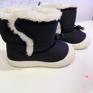 Cozy Black Kids Winter Boots